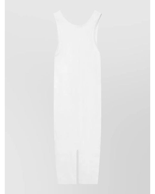 LES FILLES D'EVA White Lightweight Sleeveless Jumpsuit Relaxed Summer Style
