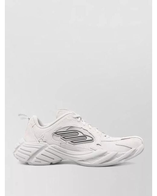 Balenciaga White Leather Low-Top Sneakers