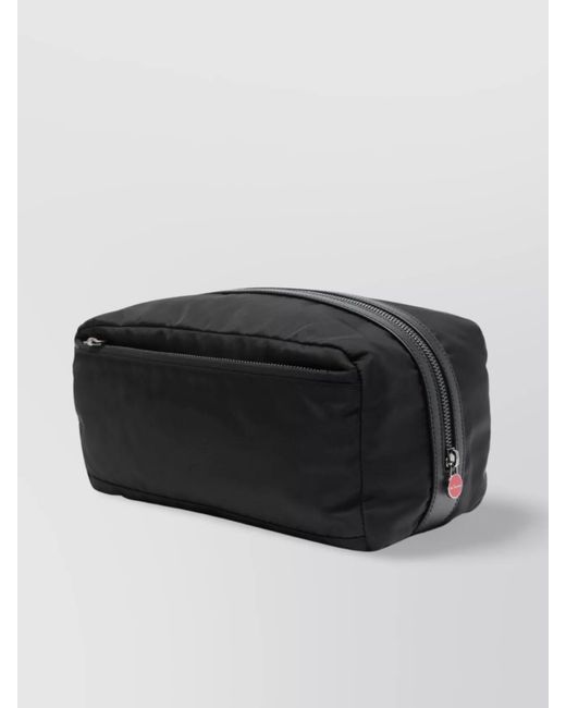 Kiton Black Travel Toiletry Bag for men