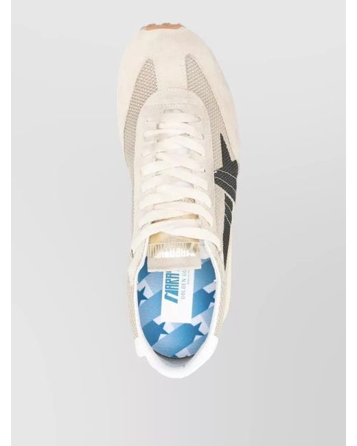 Golden Goose Deluxe Brand Natural Mesh And Suede Low-Top Sneakers for men