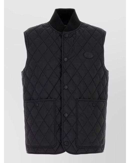 Burberry Black Nylon Padded Vest for men