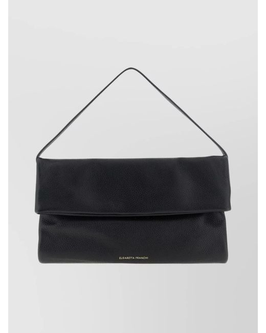 Elisabetta Franchi White Leather Shoulder Bag
