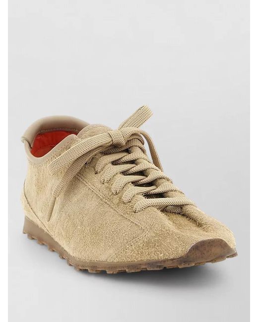 Jacquemus Natural Tennis Low Top Sneakers Suede Rubber Sole