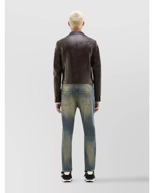 Courreges Black Faux-Leather Jacket for men