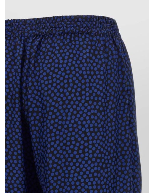 Gianluca Capannolo Blue Claudia Casual Polka Dot Wide Leg Pants
