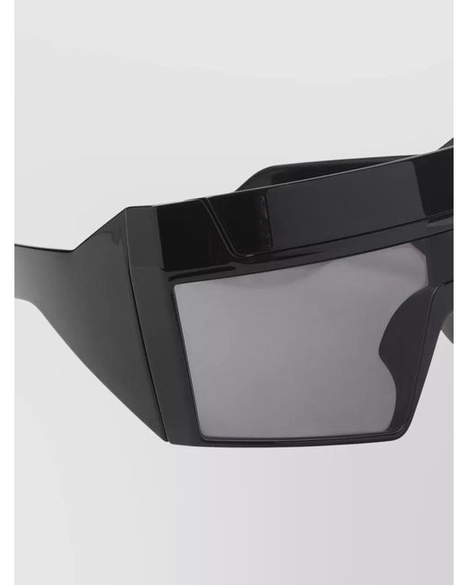 Rick Owens Gray Rev Sunglasses Angular Design Dark Lenses for men