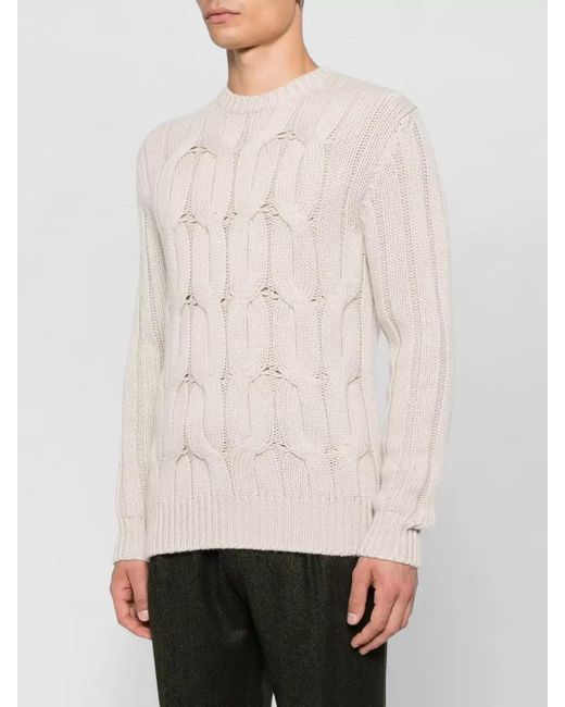 Drumohr Pink Cable-Knit Jumper for men