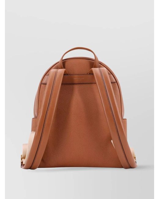Michael Kors Brown Leather Backpack