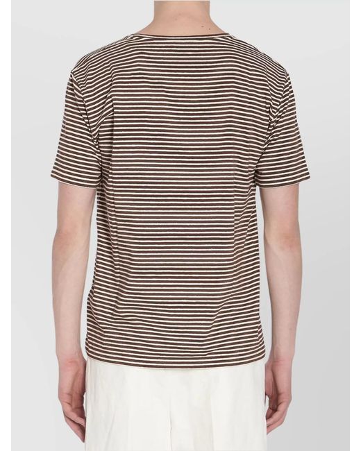 Valentino Garavani White Striped Regular-Fit T-Shirt for men