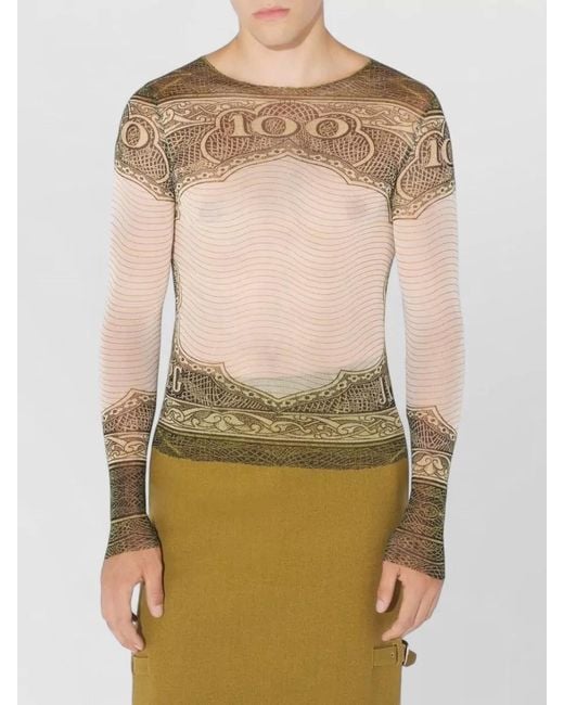 Jean Paul Gaultier Green Printed T-Shirt