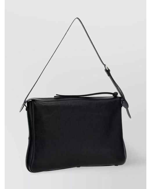 Fendi Black Large Calf Leather Shoulder Bag