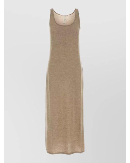 The Row Natural Cashmere Midi Dress