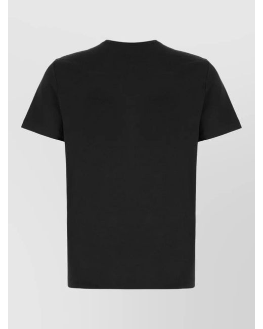 Dondup Black Short Sleeve Crew Neck Cotton Top for men