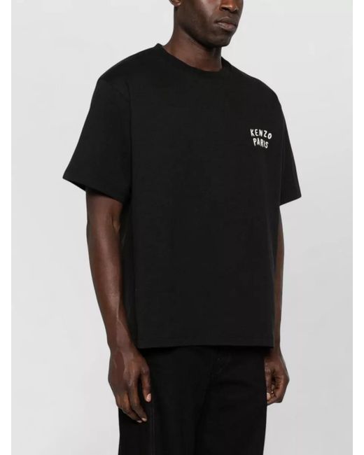 KENZO Black Cotton Oversized Short-Sleeve T-Shirt for men