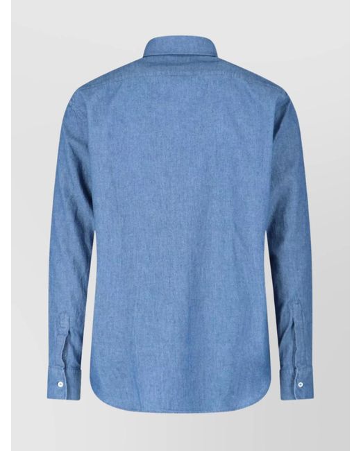 Aspesi Blue Cotton Casual Shirt for men