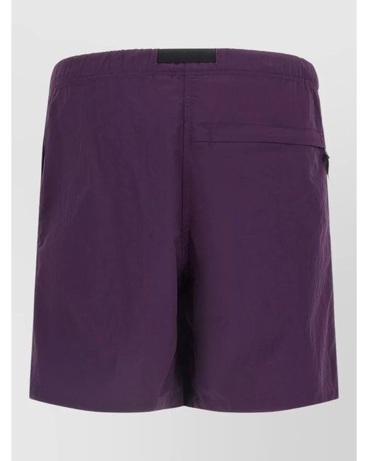 Gramicci Purple Utility Bermuda Shorts Featuring Back Side Pockets for men