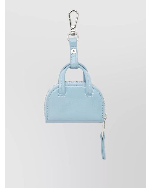 DIESEL Blue Compact Wallet Keychain Attachment Miniature Bag