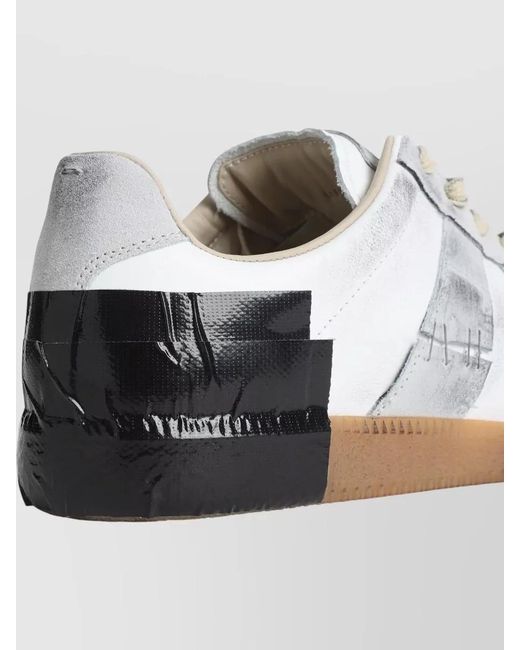 Maison Margiela Multicolor Calf Leather Low-Top Sneakers for men