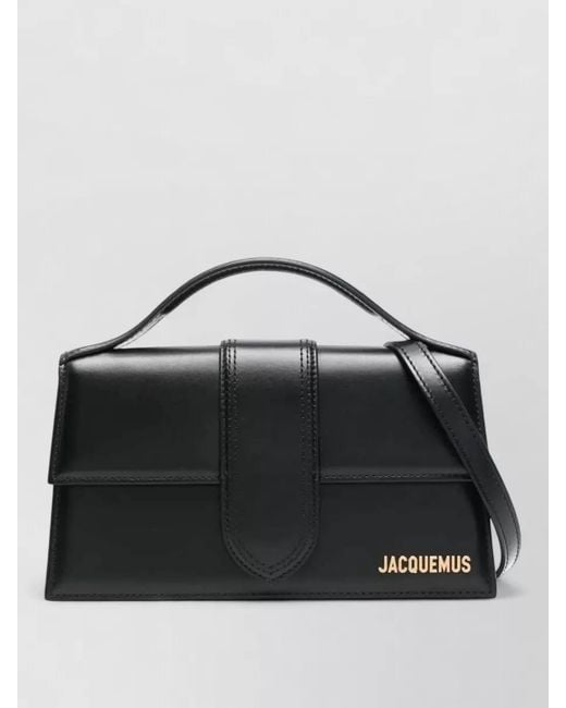 Jacquemus Black Le Grand Bambino Mini Leather Tote Bag