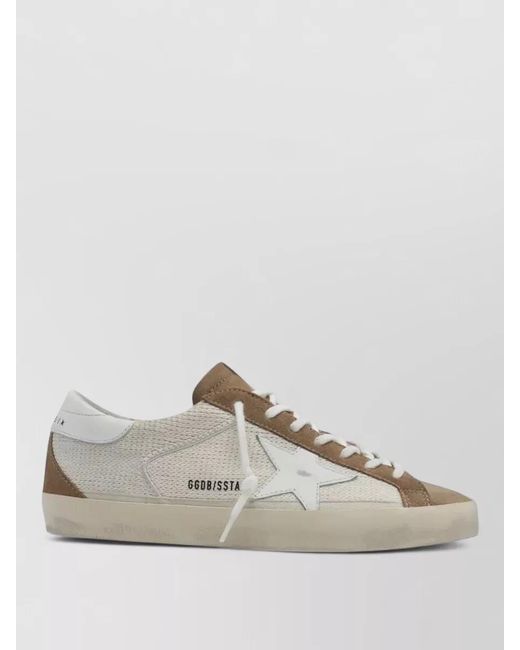 Golden Goose Deluxe Brand Metallic Crochet Low-Top Sneakers for men