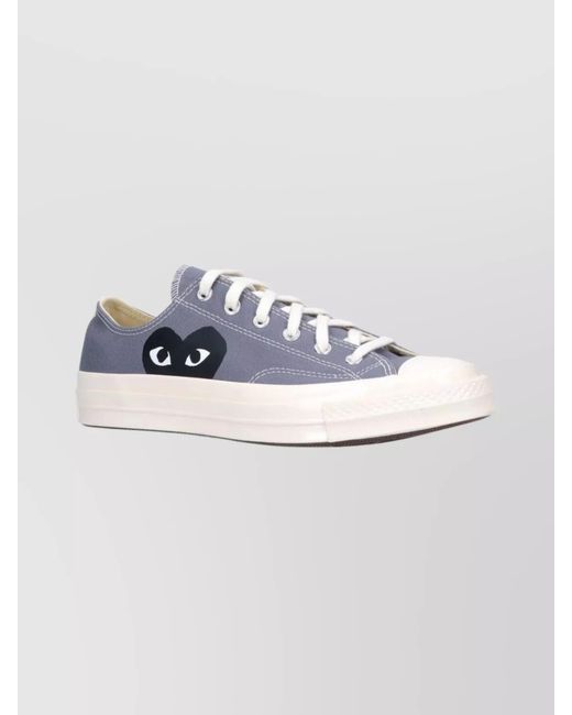 COMME DES GARÇONS PLAY Blue Low-Top Sneakers
