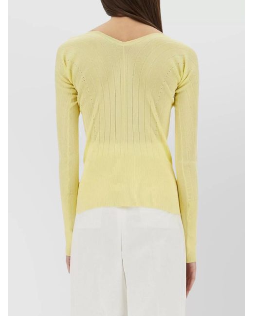 Jacquemus Yellow Slim-Fit Top