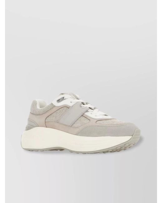 Tod's Natural Leather Low-Top Sneakers