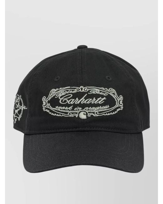 Carhartt Black Cotton Chez Wip Baseball Cap for men
