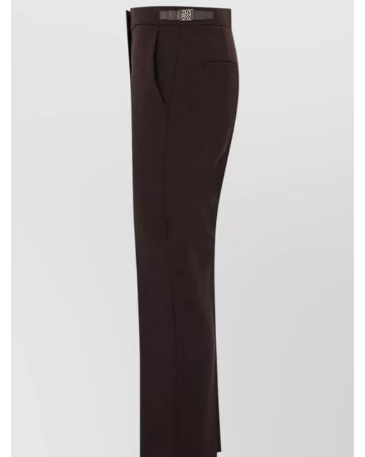 Max Mara Multicolor Slim Tailored Trousers Pleated Front Belt