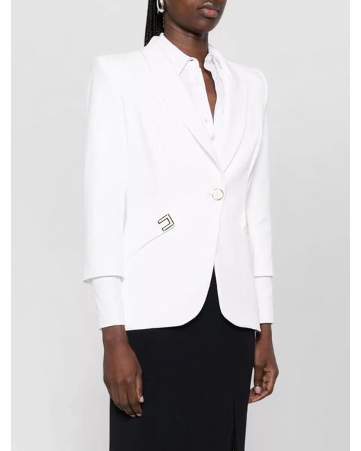 Elisabetta Franchi White Blazer