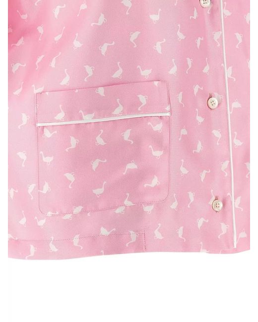 Moschino Pink Silk Shirt