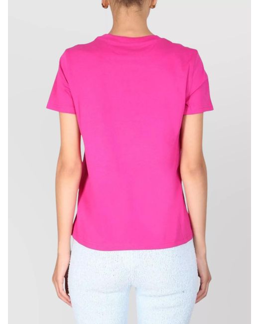 Moschino Pink Logo Print T-Shirt