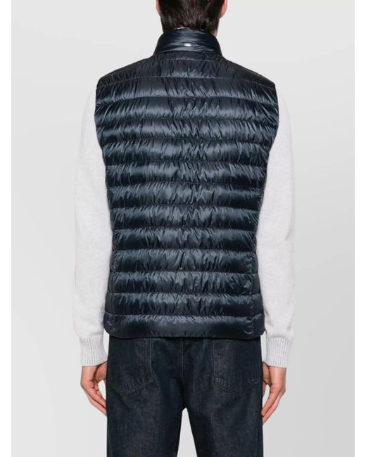 Herno Blue Quilted Down Vest for men