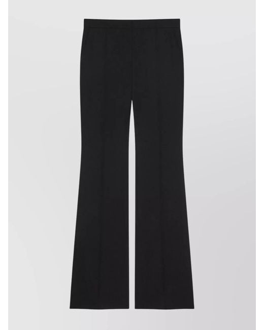 Givenchy Black Wool Bootcut Tailored Trousers