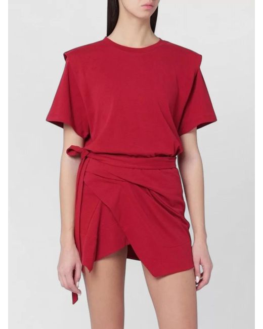 Isabel Marant Cherry Coloured Zelitos Cotton T Shirt