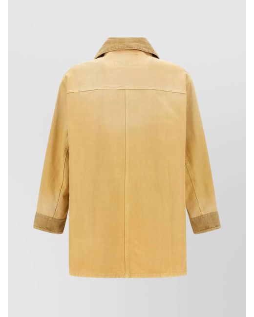 Wales Bonner Yellow Cotton Coat for men