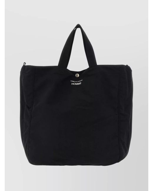 Comme des Garçons Black Signature Tote Bag And Shoulder Strap for men