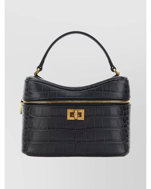 Balenciaga Black Rodeo Calf Leather Shoulder Bag