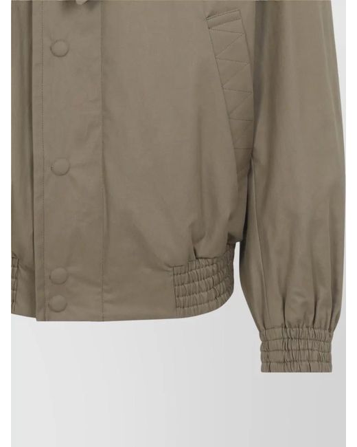 Dries Van Noten Multicolor Cotton Asymmetric Belted Bomber Jacket for men