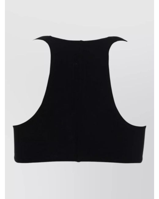 Rick Owens Black Viscose Tank Top