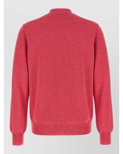 COMME DES GARÇONS PLAY Red Twin Emblem V Neck Knit Cardigan
