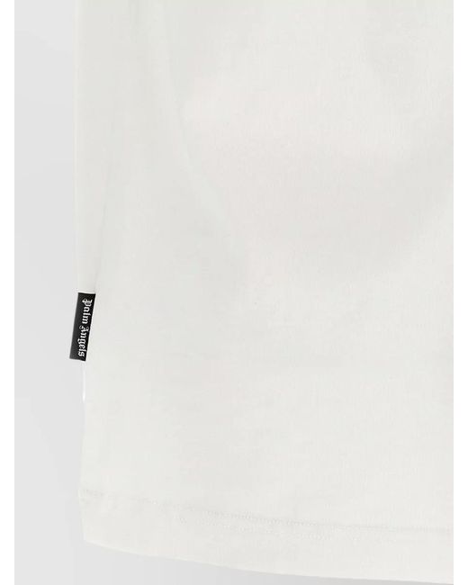 Palm Angels White Love Pa Graphic Crew Neck T Shirt for men