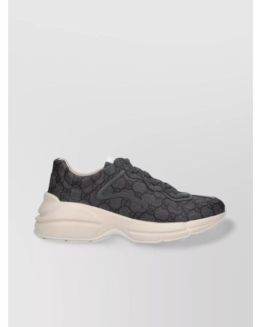 Gucci Gray GG Rhyton Sneaker for men