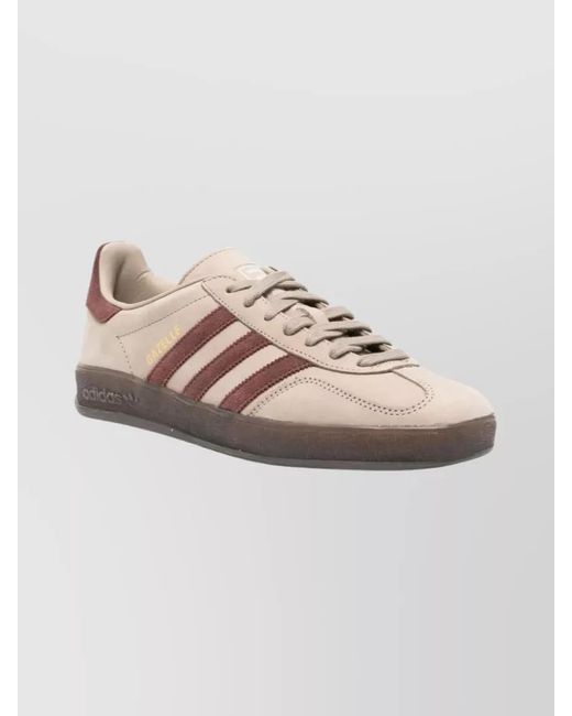 Adidas Pink Suede Leather Gazelle Indoor Low-Top Sneakers