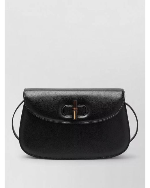 Gucci Black Shoulder Bag Structured Shape Top Handle