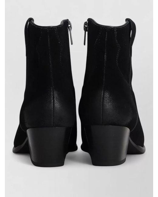 Ash Black Suede Leather Lace-Up Shoes