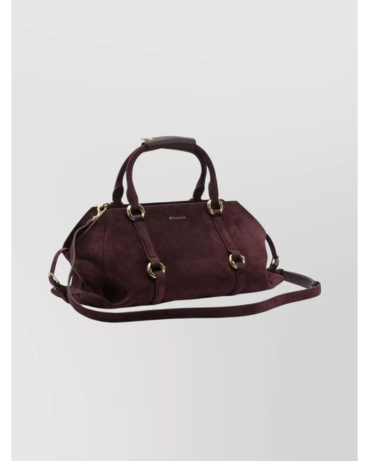 McQueen Brown Calfskin Cross-Body Bag