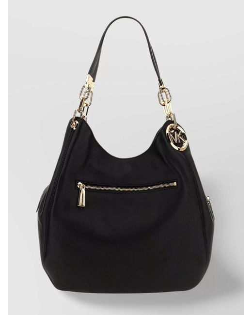 Michael Kors Black Large Leather Shoulder Bag