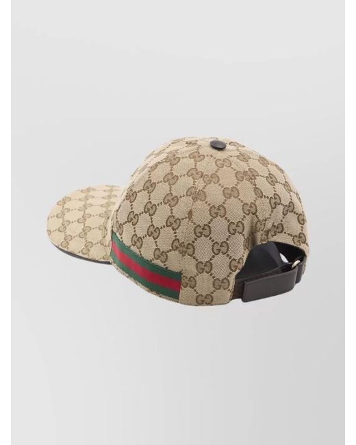 Gucci Natural Logo-Print Baseball Cap for men