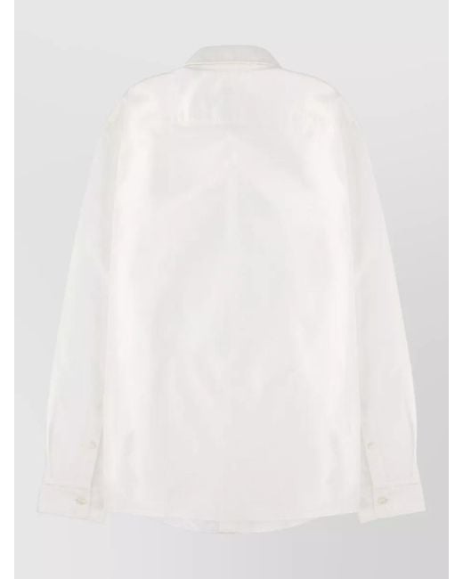 Boss White Silk Shirt for men